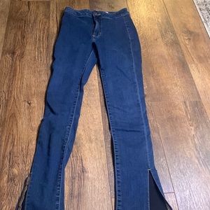 Free people split hem jeans
